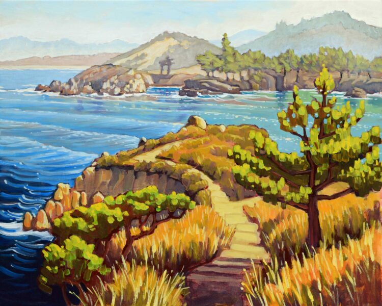 Plein air artwork from Point Lobos near Carmel on the Monterey coast of California